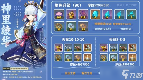 《原神》神里绫华突破材料领取指南