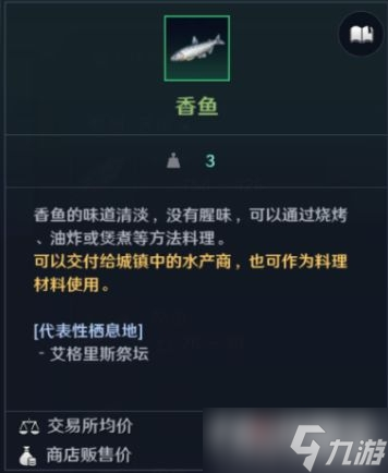 《黑色沙漠》全鱼类图鉴