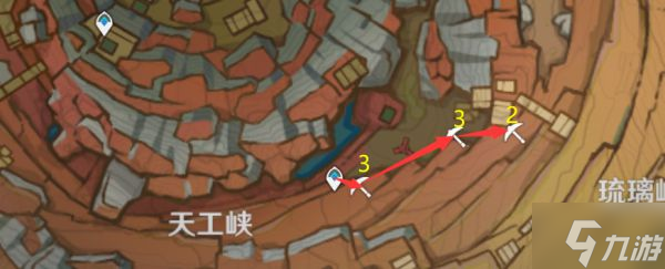 《原神》2.6版白铁矿快速采集路线