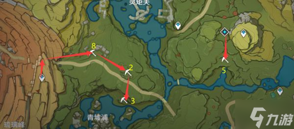 《原神》2.6版白鐵礦快速采集路線