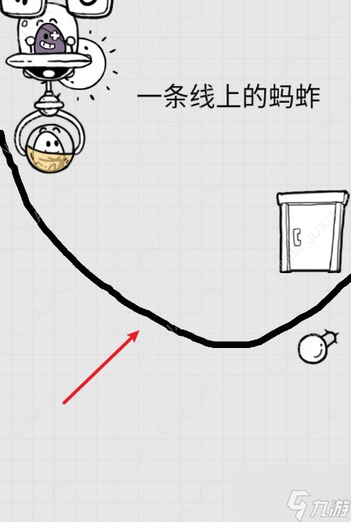 放开茶叶蛋23关怎么过 一条线上的蚂蚱进门方法