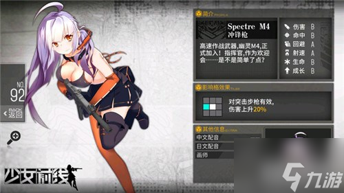 少女前线smg属性详解 具体介绍