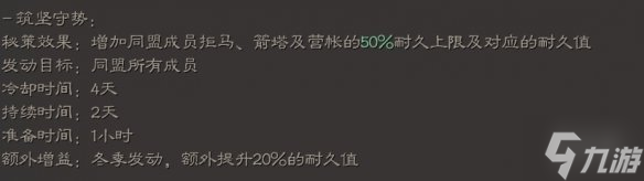 《三国志战略版》筑坚守势秘策介绍 筑坚守势秘策用法