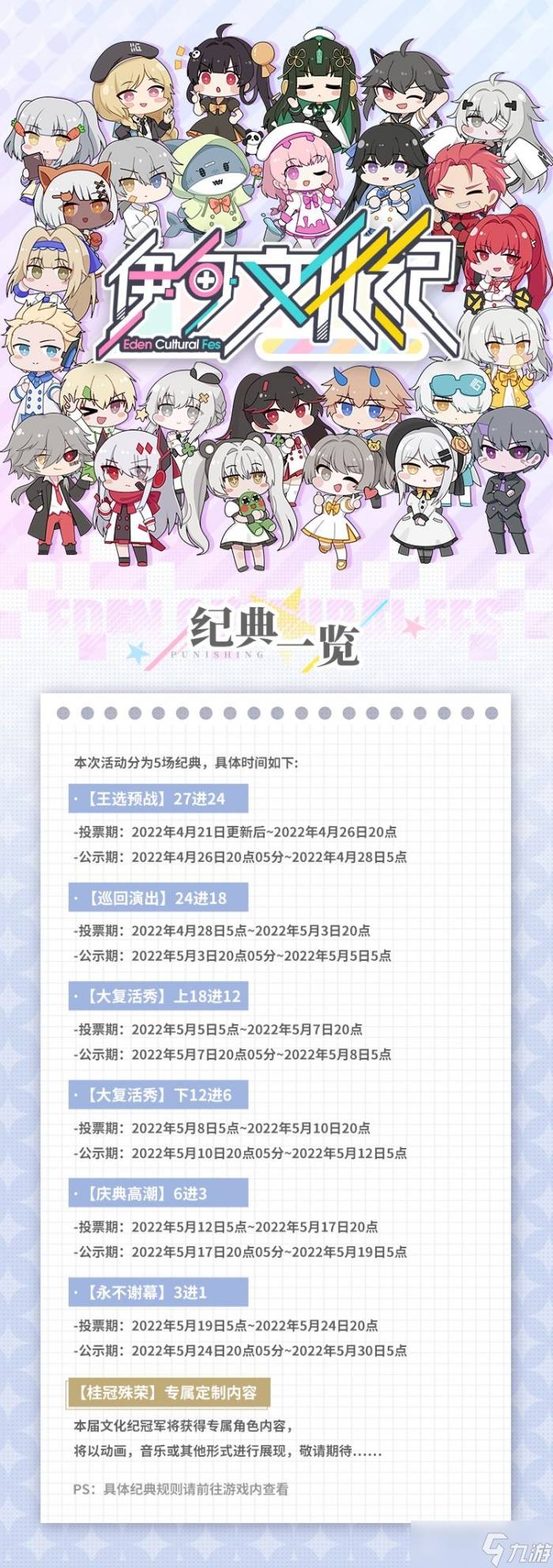《战双帕弥什》伊甸文化祭赛程攻略2022