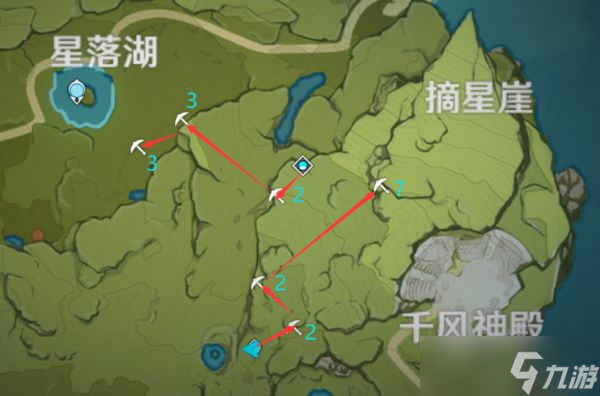 《原神》2.6版黑铁矿速挖路线整理