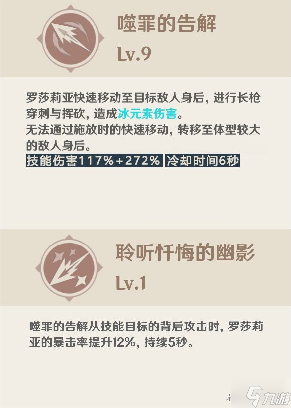 《原神》罗莎莉亚培养材料获取及装备推荐