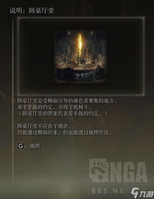 《艾尔登法环》圆桌厅堂及死亡卢恩设定介绍
