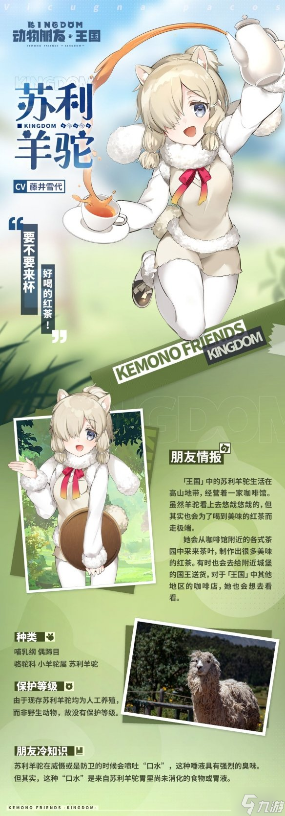 《动物朋友王国》苏利介绍 羊驼角色介绍