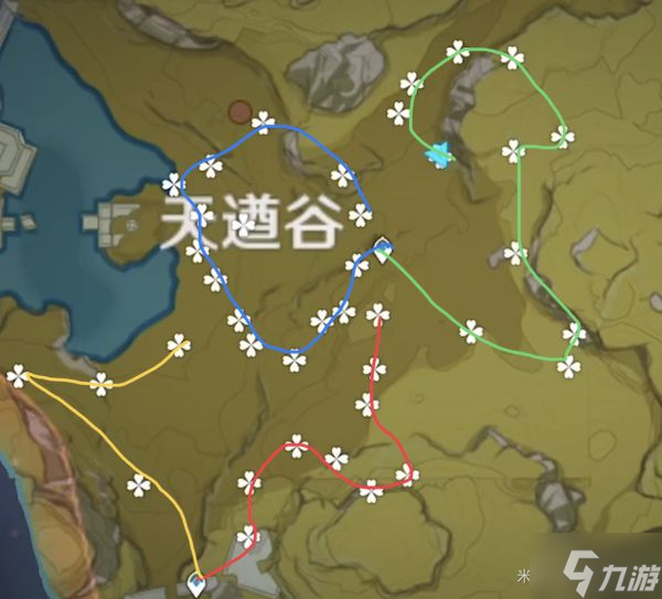 《原神》甜甜花快速采集路线分享