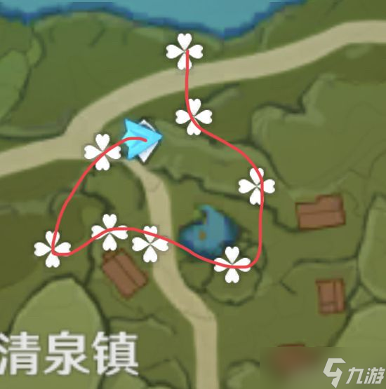 《原神》甜甜花快速采集路線分享