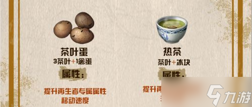 明日之后茶叶食谱大全