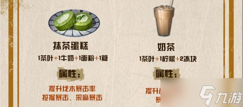 明日之后茶葉食譜大全：茶葉食譜配方一覽2022