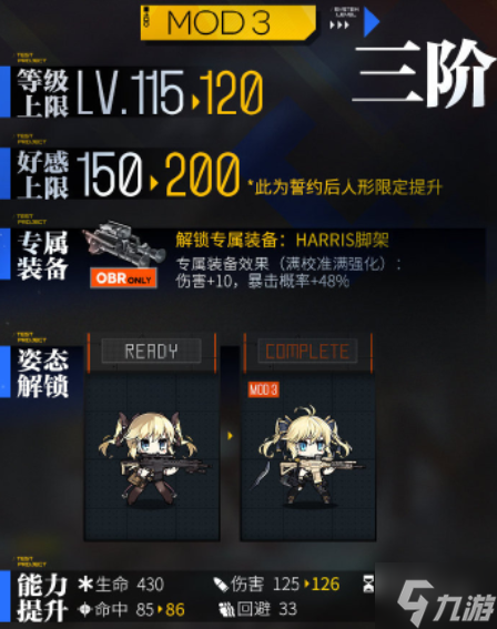 《少女前线》OBR心智升级介绍 OBR心智升级怎么样