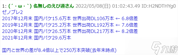 《异度神剑2》全球销量超250万份 海外比日本更畅销