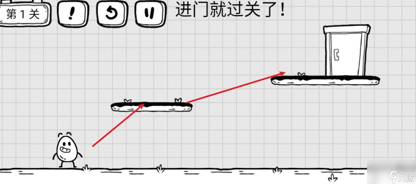 茶叶蛋大冒险第一关进门就过关了攻略 怎么跳上去