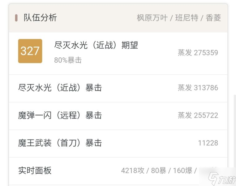 原神2.6达达利亚各武器与圣遗物伤害期望对比
