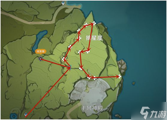 原神塞西莉亚花收集路线图