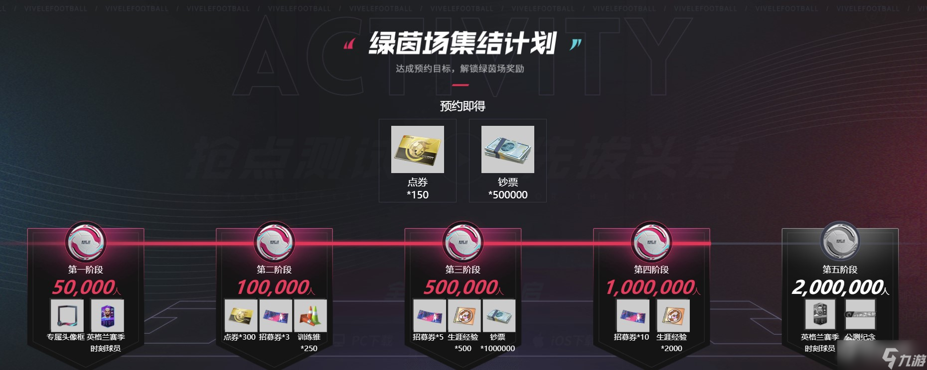 《绿茵信仰》预约奖励详解