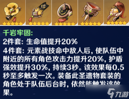 《原神》圣遗物套装推荐 1级成套就能用的圣遗物套装