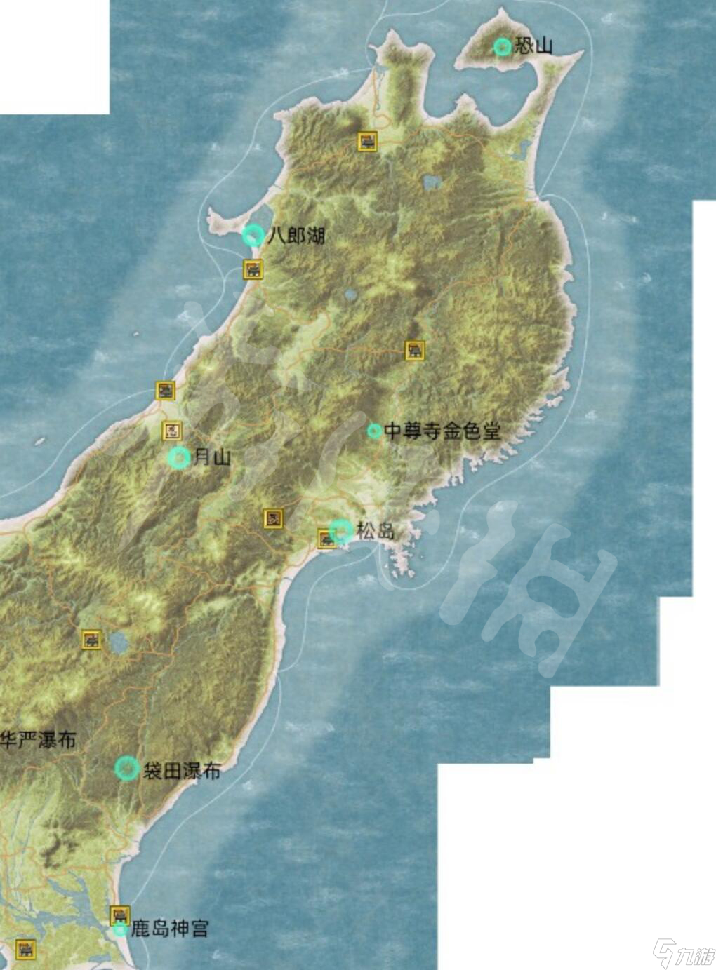 《太閣立志傳5DX》32處名勝位置大全 全名勝位置介紹