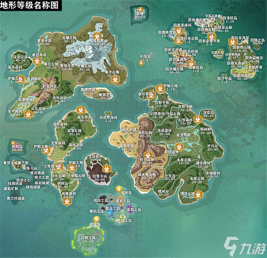 创造与魔法地形及等级分布图最新一览2022