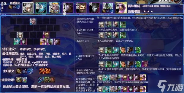 金铲铲之战精密德莱文怎么玩 金铲铲之战阵容攻略
