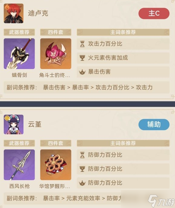 原神迪卢克普攻纯火伤流配队指南