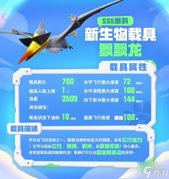 《香腸派對》飄飄龍怎么樣 SS5賽季生物載具飄飄龍爆料