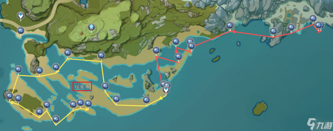 《原神》星螺收集路线 星螺分布图