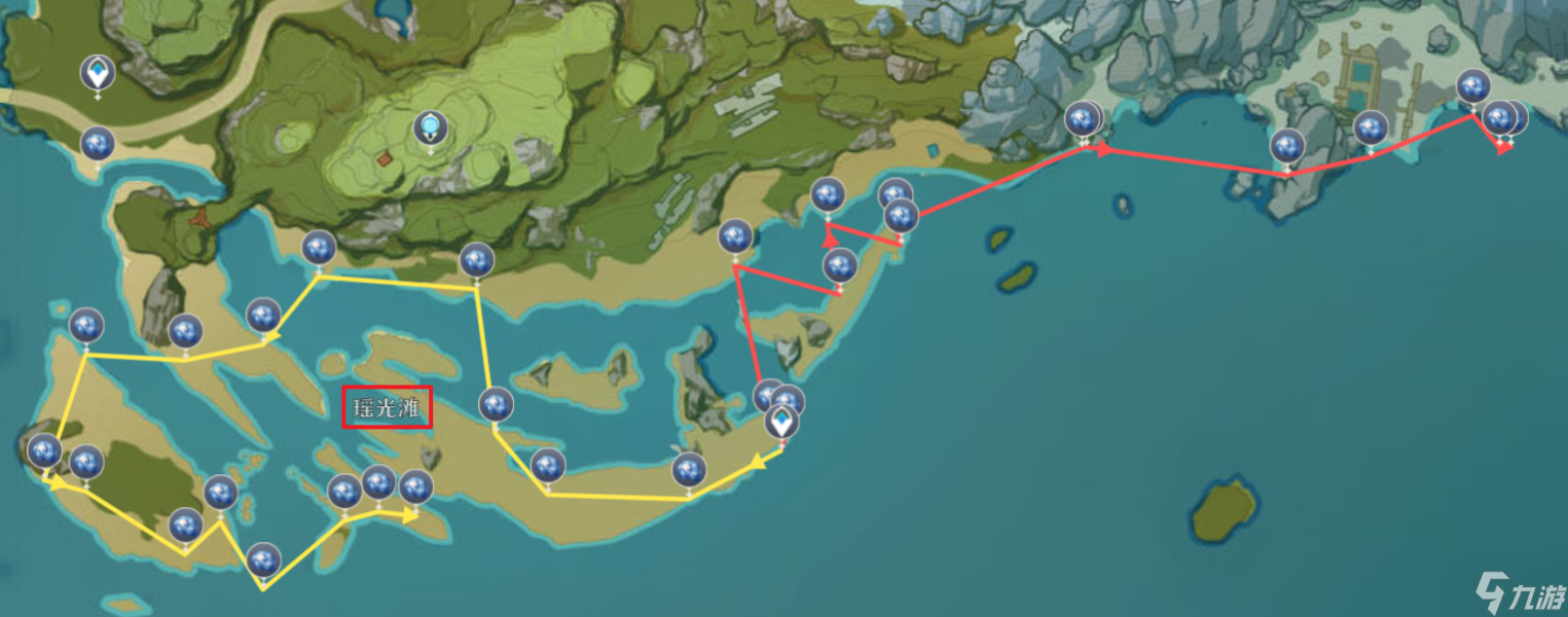 原神星螺收集路线 原神星螺分布图