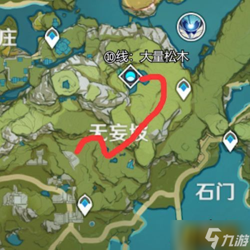 原神松木哪里多 松木采集路线图一览