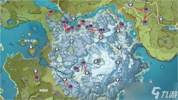 《原神》夜兰及魈突破材料收集线路