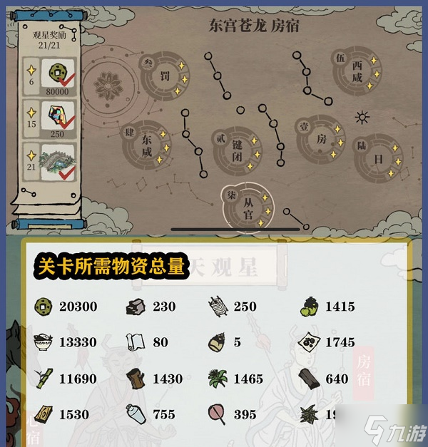 《江南百景图》东宫苍龙房宿通关攻略