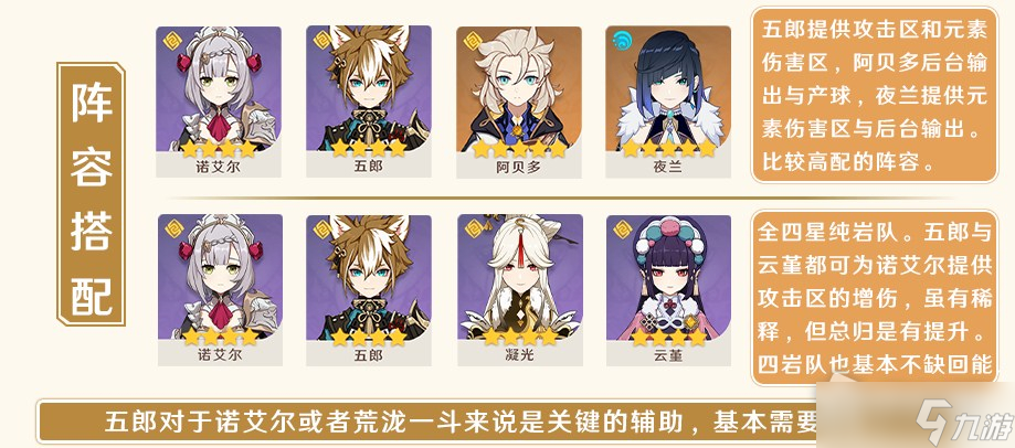 《原神》2.7诺艾尔毕业面板属性介绍