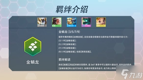 《金铲铲之战》金鳞龙羁绊什么效果 s7羁绊金鳞龙介绍