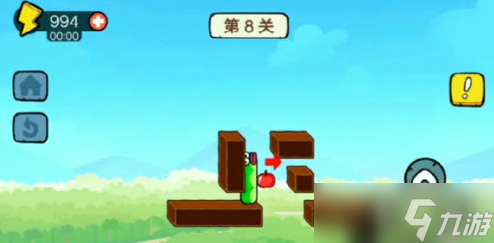 《貪吃的蘋果蛇》第8關(guān)通關(guān)攻略