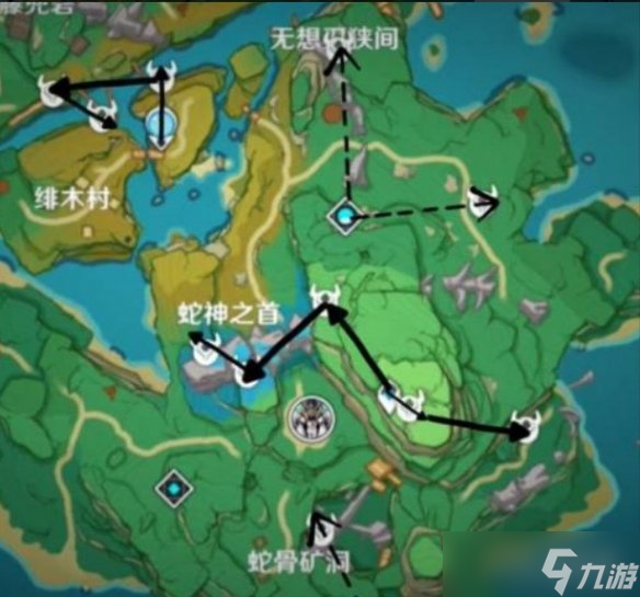 《原神》2.7鬼兜虫采集点 2.7鬼兜虫采集路线