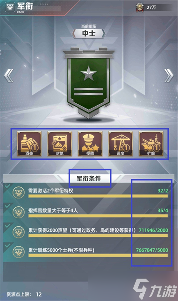 《奮戰(zhàn)海戰(zhàn)》軍銜體系介紹