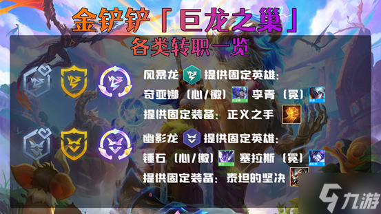 金铲铲之战全巨龙圣坛转职获得物品一览
