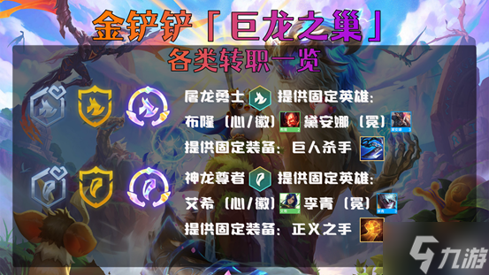 金铲铲之战全巨龙圣坛转职获得物品一览