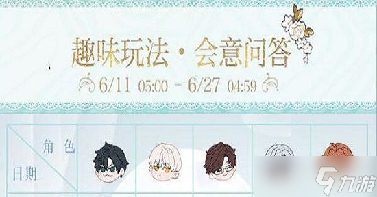 光与夜之恋会意问答第六天答案是什么