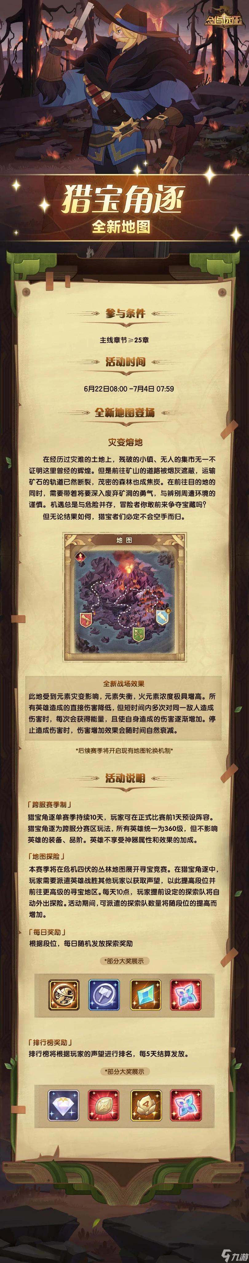 《剑与远征手游》猎宝角逐灾变熔地玩法推荐