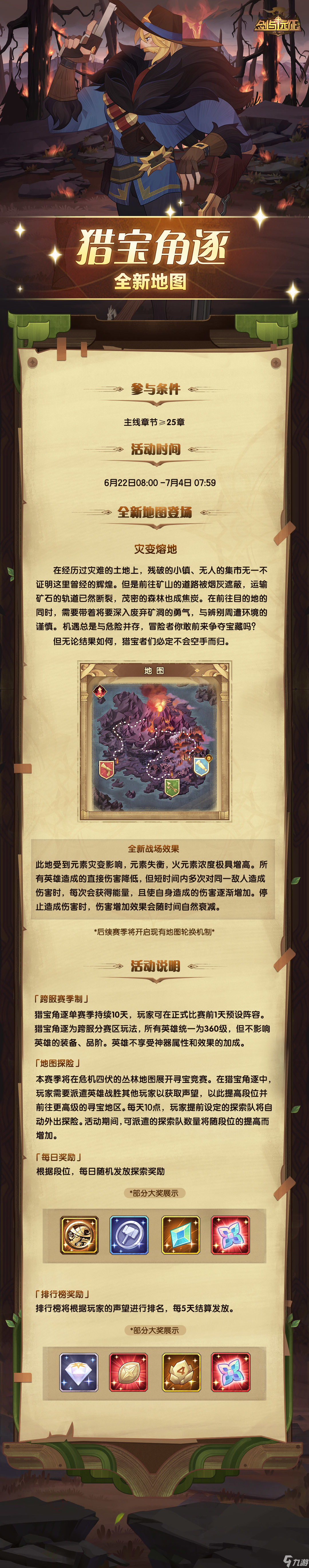 《剑与远征》猎宝角逐新地图怎么玩