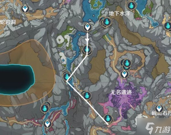 《原神》层岩巨渊地下矿区水晶矿点位一览