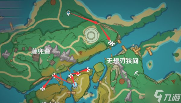 《原神》2.7版鸣草高效采集路线