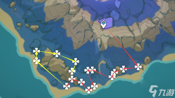 《原神》2.7版鳴草高效采集路線