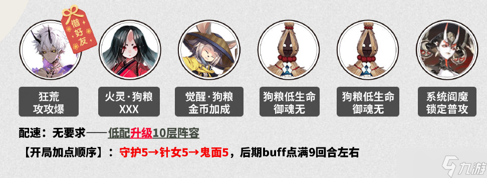《阴阳师》不朽之目爬塔速通阵容推荐