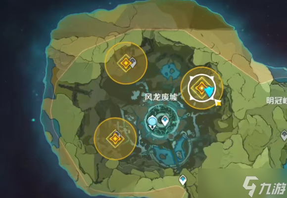 原神导光仪式三个点位置