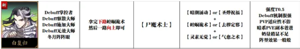 《天地劫幽城再临》白复归培养攻略
