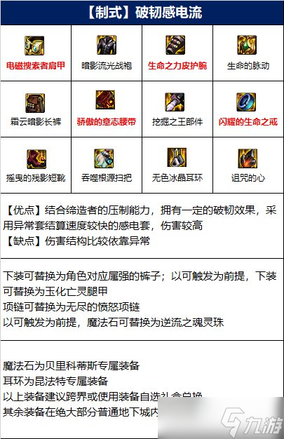 《DNF》締造者110級破韌感電流裝備搭配詳解